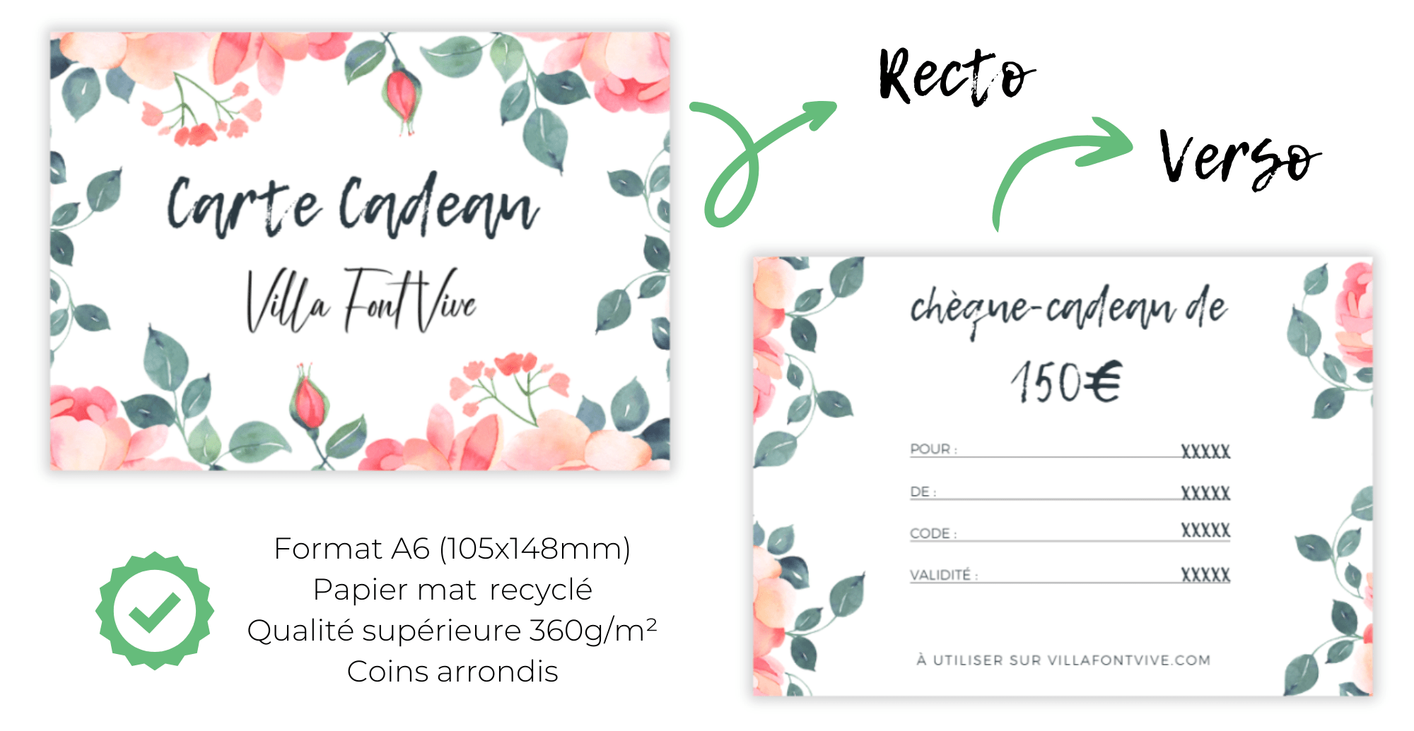 carte cadeau carte cadeau villa font vive