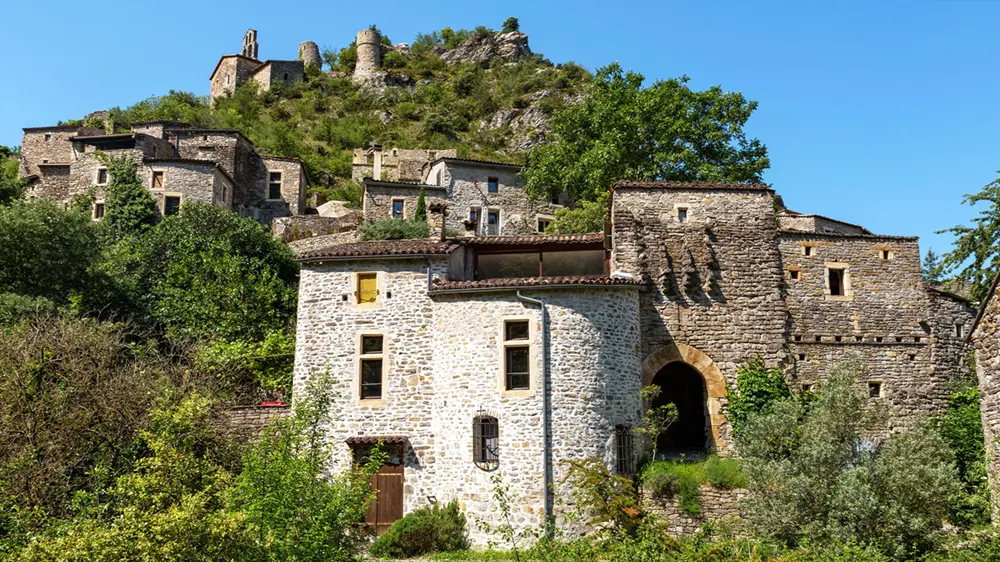 vieux village rochecolombe village de rochecolombe